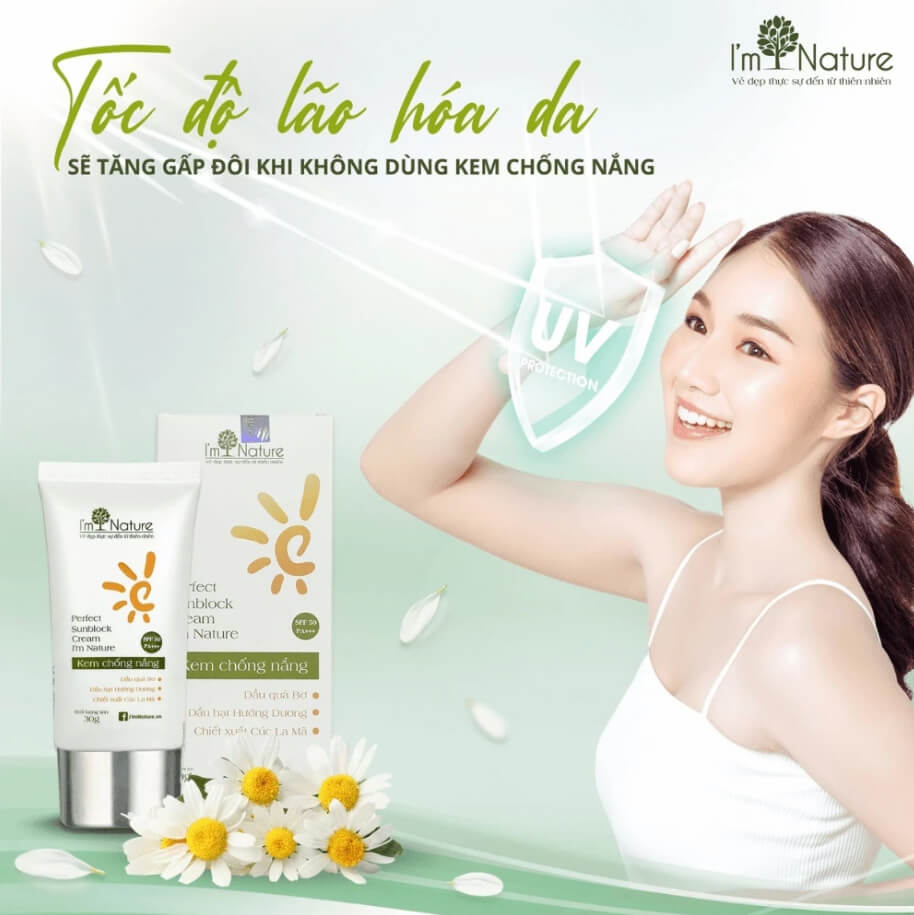Kem chống nắng Perfect Sunblock Cream I'm Nature