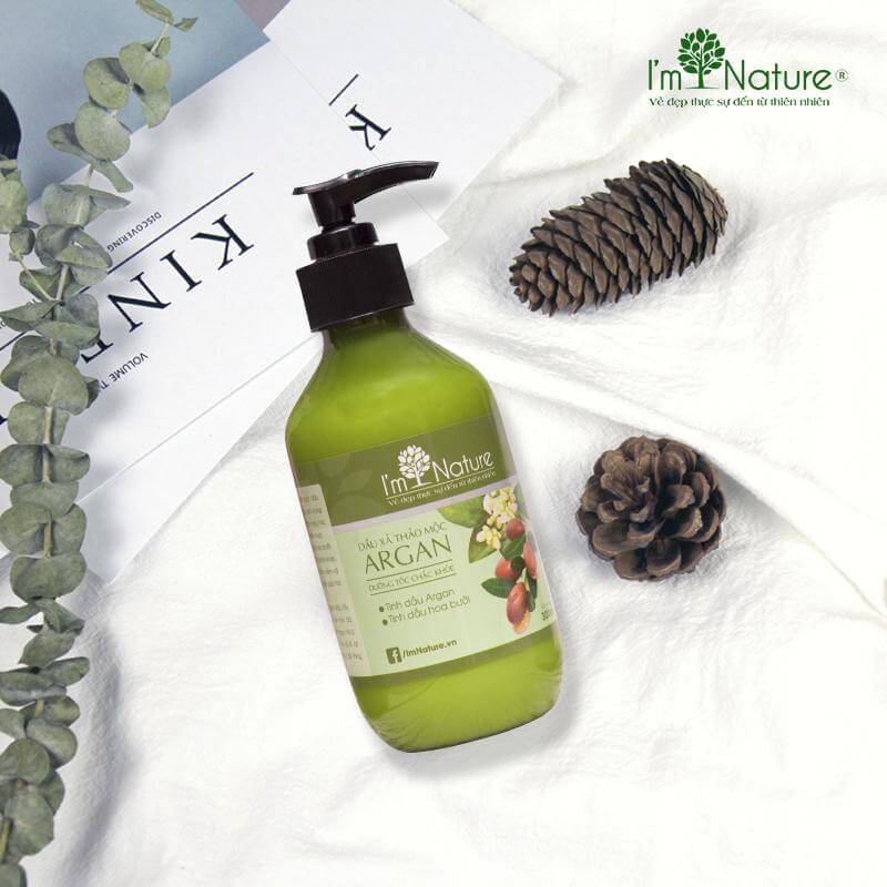 Công dụng của Dầu xả tóc thảo mộc Argan I'm Nature